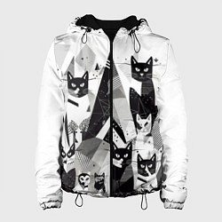 Женская куртка Абстрактные коты