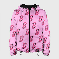 Куртка с капюшоном женская B is for Barbie, цвет: 3D-черный
