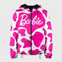 Куртка с капюшоном женская Животный паттерн - Барби, цвет: 3D-черный