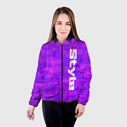 Куртка с капюшоном женская Стиль ИИ, цвет: 3D-черный — фото 2