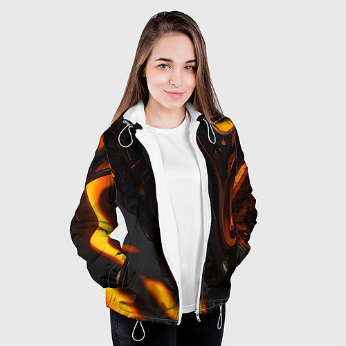 Женская куртка Киберорёл / 3D-Белый – фото 3