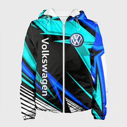 Куртка с капюшоном женская Фольцваген - sport uniform, цвет: 3D-белый