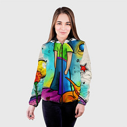 Куртка с капюшоном женская Le Petit Prince, цвет: 3D-черный — фото 2