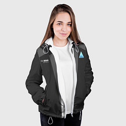 Куртка с капюшоном женская Detroit: Become classy human, цвет: 3D-белый — фото 2