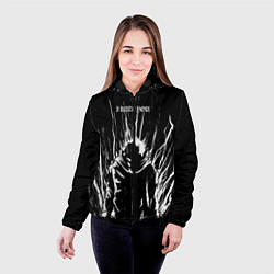 Куртка с капюшоном женская Итадори в ярости - Магическая битва, цвет: 3D-черный — фото 2