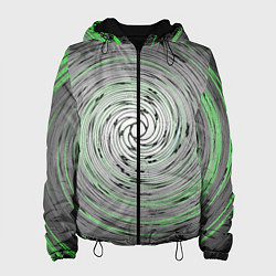 Куртка с капюшоном женская Круговорот, цвет: 3D-черный