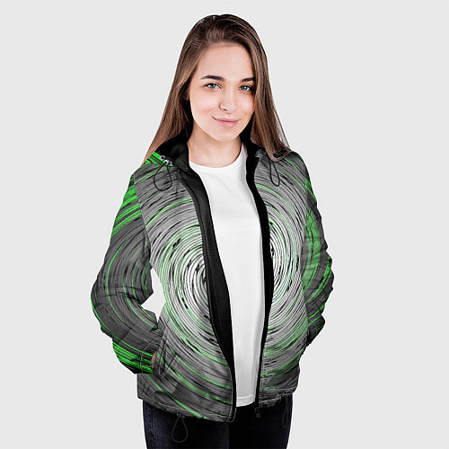Женская куртка Круговорот / 3D-Черный – фото 3