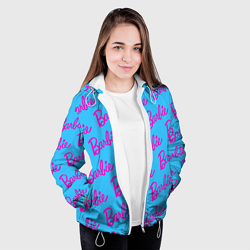 Женская куртка Barbie pattern / 3D-Белый – фото 3
