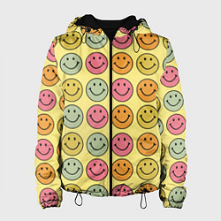 Куртка с капюшоном женская Smiley, цвет: 3D-черный