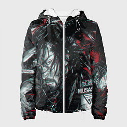 Куртка с капюшоном женская Vagabond Мусаси Миямото, цвет: 3D-белый