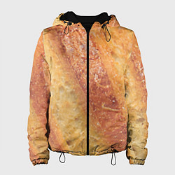 Куртка с капюшоном женская Корочка батона, цвет: 3D-черный