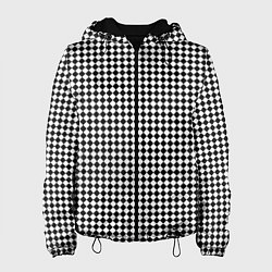 Женская куртка Шахматный чёрно-белый