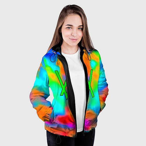 Женская куртка Alan walker toxic music / 3D-Черный – фото 3