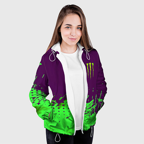 Женская куртка Monster energy taurin / 3D-Белый – фото 3