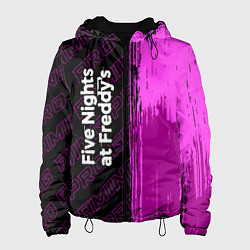 Куртка с капюшоном женская FNAF pro gaming по-вертикали, цвет: 3D-черный