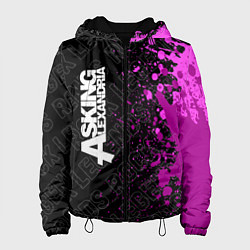 Куртка с капюшоном женская Asking Alexandria rock legends по-вертикали, цвет: 3D-черный