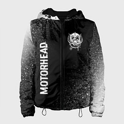 Куртка с капюшоном женская Motorhead glitch на темном фоне вертикально, цвет: 3D-черный