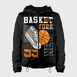 Куртка с капюшоном женская Basketball New York, цвет: 3D-черный