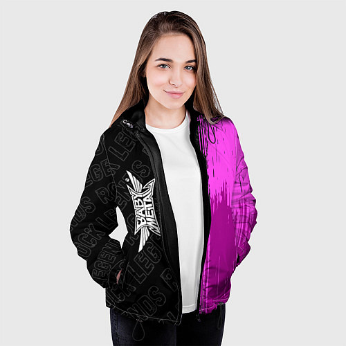 Женская куртка Babymetal rock legends по-вертикали / 3D-Черный – фото 3