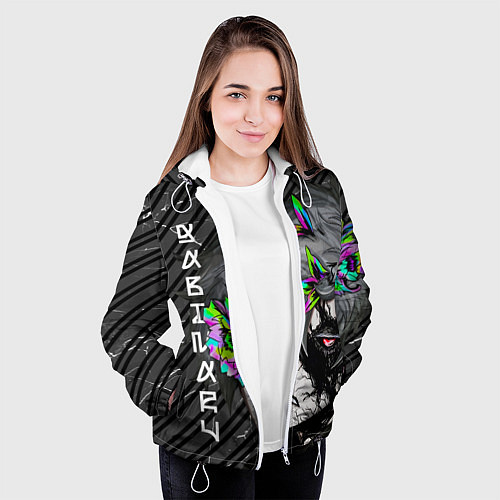 Женская куртка Адский рай - пустой Габимару / 3D-Белый – фото 3