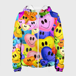 Куртка с капюшоном женская Улыбка любви, цвет: 3D-белый