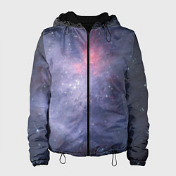 Куртка с капюшоном женская Космические брызги, цвет: 3D-черный