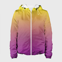 Женская куртка Желто-фиолетовый градиент