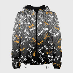 Женская куртка Стрекозы поверх графики