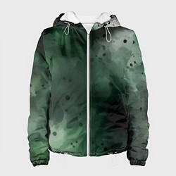 Куртка с капюшоном женская Акварелика, цвет: 3D-белый