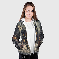 Куртка с капюшоном женская Волшебство природы, цвет: 3D-белый — фото 2