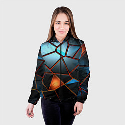 Куртка с капюшоном женская Прорыв в пространстве, цвет: 3D-черный — фото 2