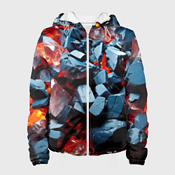 Женская куртка Янтарные камни асбтракция