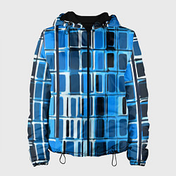 Женская куртка Синие прямоугольники