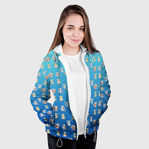 Женская куртка Самый милый дракон / 3D-Белый – фото 3