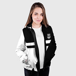 Куртка с капюшоном женская Barcelona stars fc, цвет: 3D-черный — фото 2