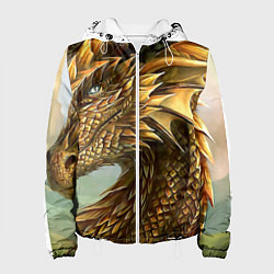 Куртка с капюшоном женская Елочная игрушка, цвет: 3D-белый