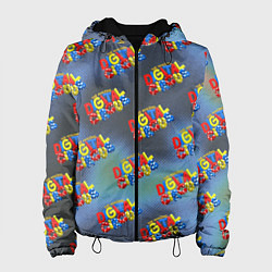 Куртка с капюшоном женская The amazing digital circus pattern, цвет: 3D-черный