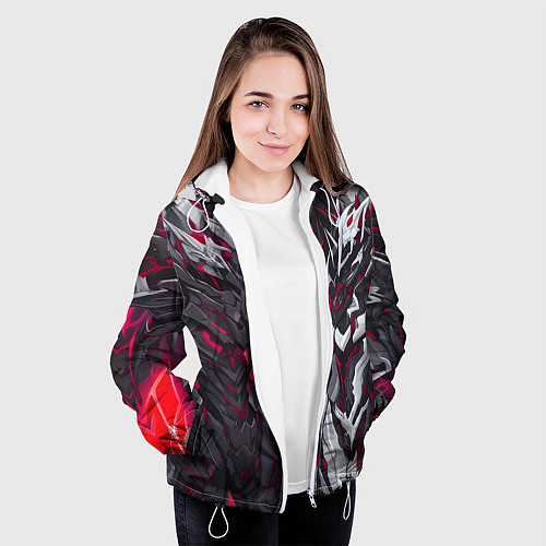Женская куртка Адская броня / 3D-Белый – фото 3