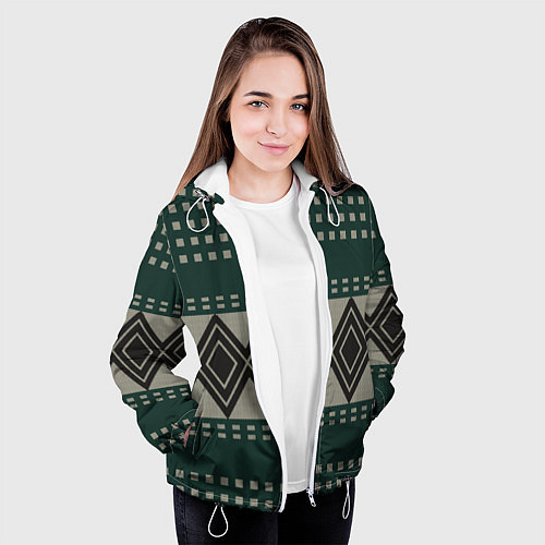 Женская куртка Свитер пацана / 3D-Белый – фото 3
