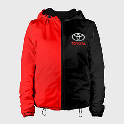 Женская куртка Toyota car красно чёрный