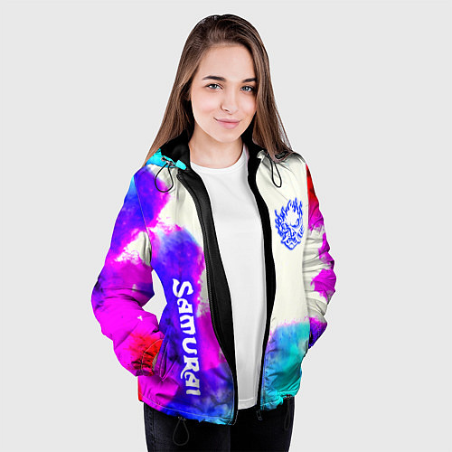 Женская куртка Samurai neon colors / 3D-Черный – фото 3
