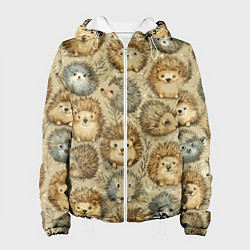 Женская куртка Паттерн лесной ежик