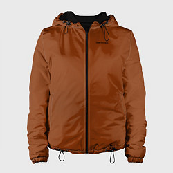 Куртка с капюшоном женская Just brown однотонный, цвет: 3D-черный