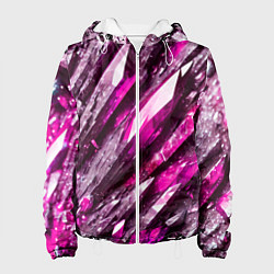 Женская куртка Розовые драгоценные кристаллы