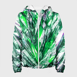 Женская куртка Зелёные драгоценные кристаллы