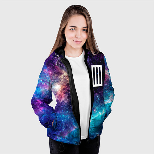 Женская куртка Paramore space rock / 3D-Черный – фото 3