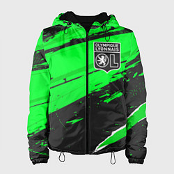 Куртка с капюшоном женская Lyon sport green, цвет: 3D-черный