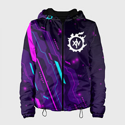 Куртка с капюшоном женская Final Fantasy neon gaming, цвет: 3D-черный
