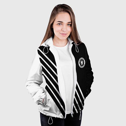 Женская куртка Chelsea football club sport / 3D-Белый – фото 3