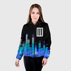 Куртка с капюшоном женская Paramore эквалайзер, цвет: 3D-черный — фото 2